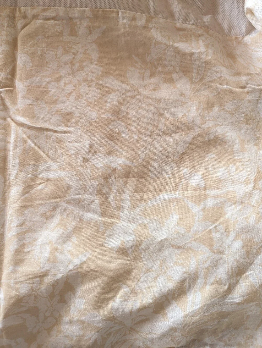 Tommy Bahama Tropical Cream Baige Elegant Floral Bed Skirt Queen Size